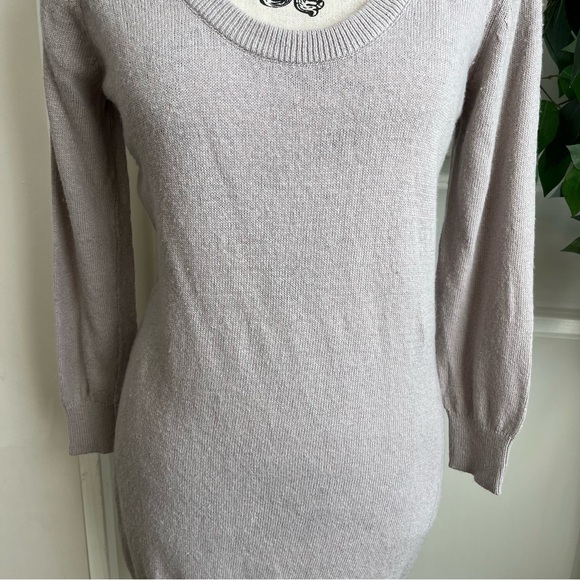 Mandee Knit Scoop Neck Sweater Gray Sz L - Picture 5 of 16